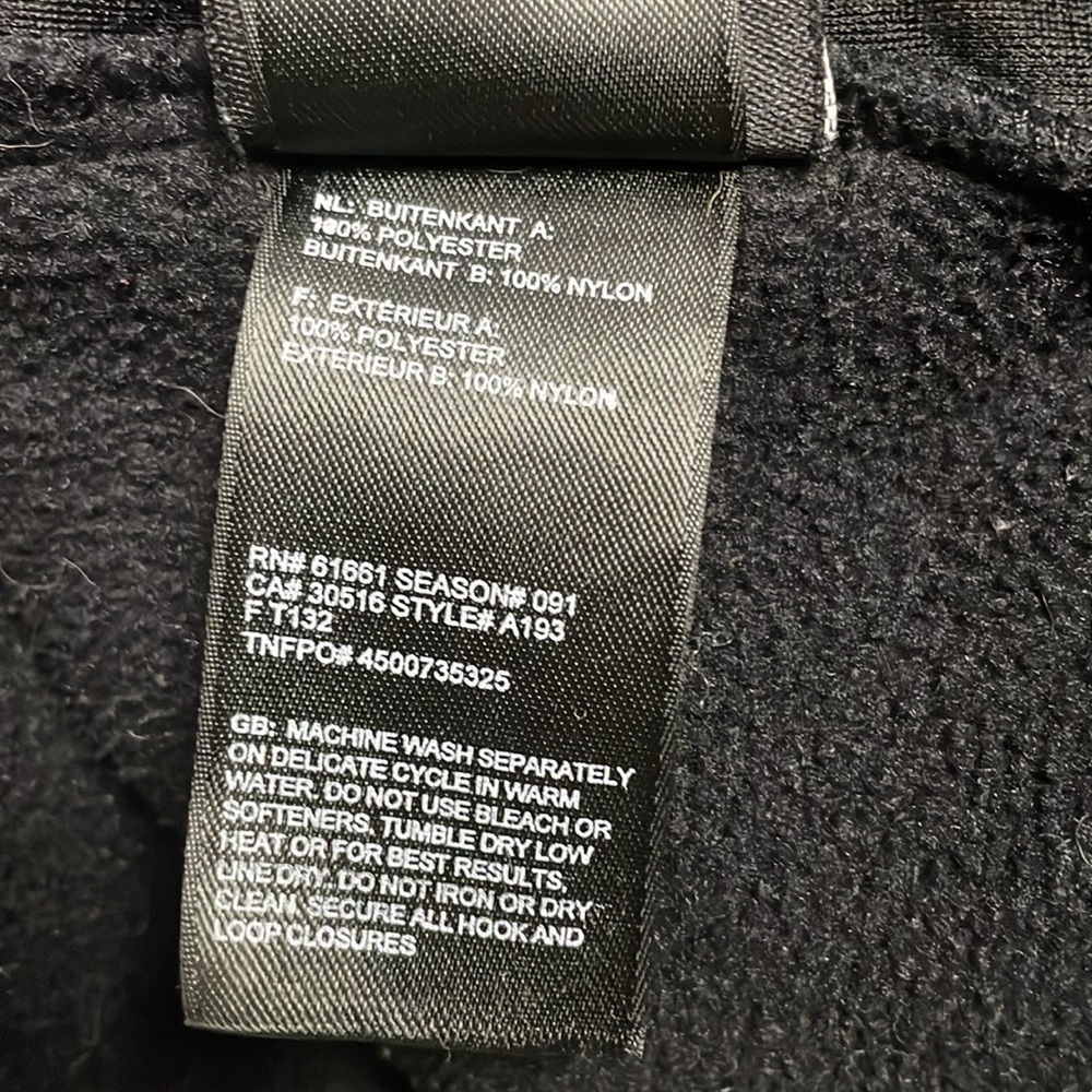 The North Face Jacket Mens Denali Fleece Polartec Full Zip Black - Picture 10 of 16